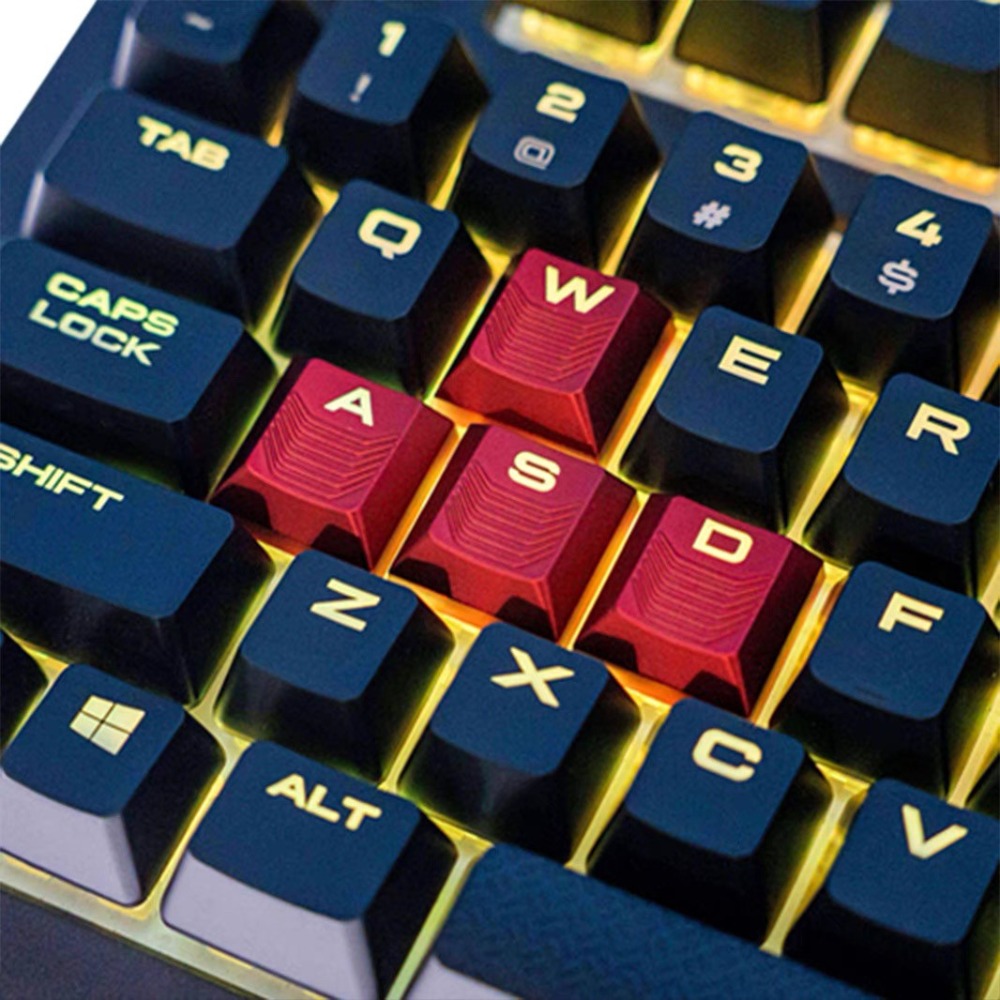 Gaming Accessories Aesthetic - Przezroczyste nakładki na klawisze WASD i
